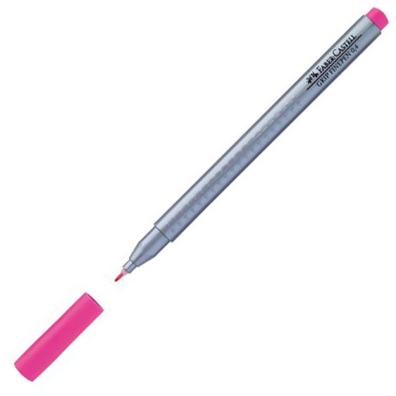 Μαρκαδόρος Faber Castell Grip Finepen 0.4 Ροζ