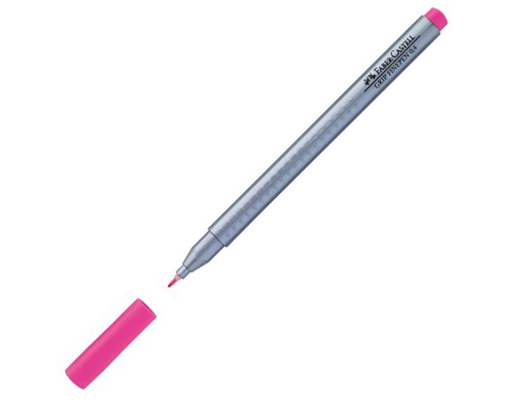 Μαρκαδόρος Faber Castell Grip Finepen 0.4 Ροζ