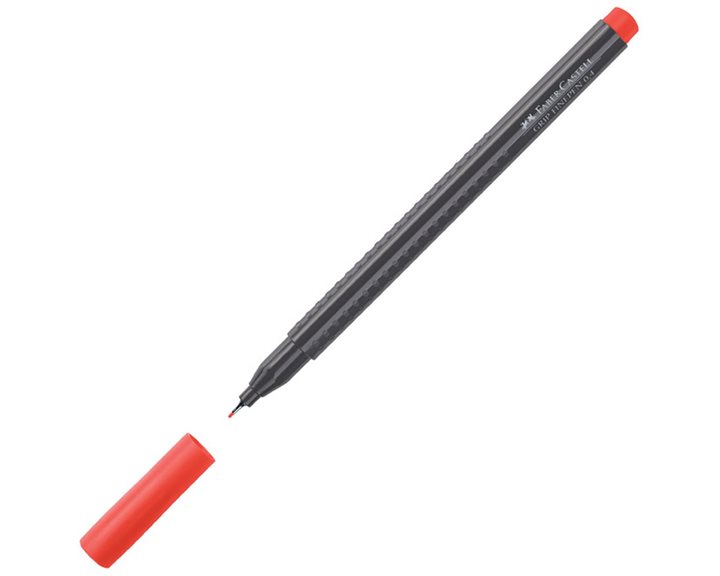 Μαρκαδόρος Faber-Castell Grip Finepen 0.4 Κόκκινος