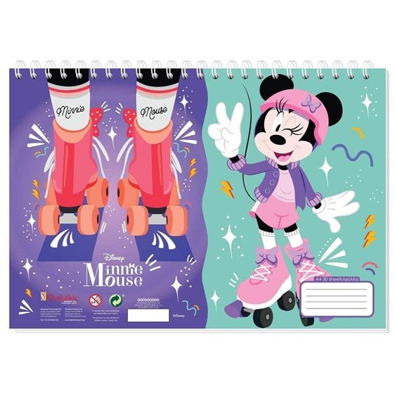 Μπλοκ Ζωγραφικής Α4 Minnie 30Φ