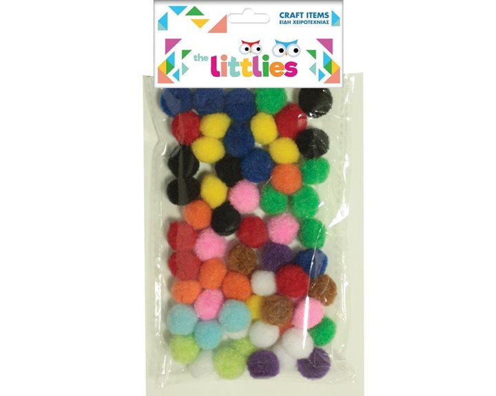 Pompons The Littlies 15mm Διάφορα Χρώματα