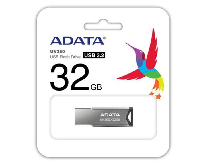 Adata USB FLASH DRIVE UV350 32 GB METALLIC USB 3.2