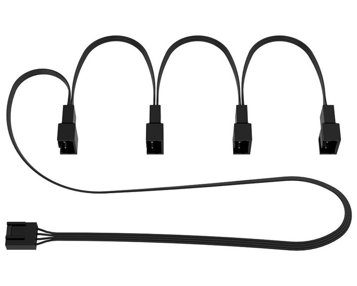 Arctic Pst Cable Rev2. - Pwm Sharing Cable For Pc Fans - 4 Outputs