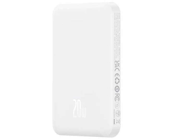 Baseus Magnetic Mini Powerbank 5000mAh 20W (white) (P10022107223-00) (BASP10022107223-00)