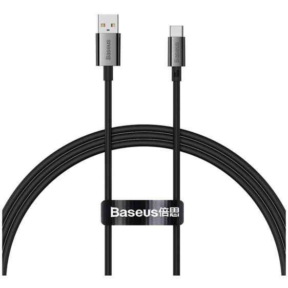 Baseus Cable USB do USB-C Superior100W 1m (black) (P10320102114-00) (BASP10320102114-00)