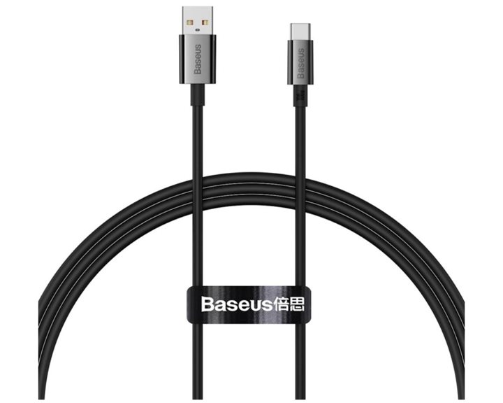 Baseus Cable USB do USB-C Superior100W 1m (black) (P10320102114-00) (BASP10320102114-00)