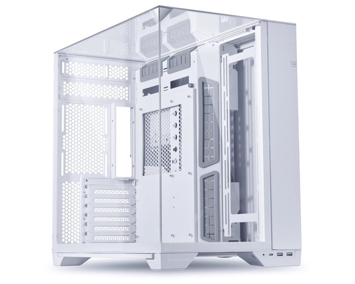 Lian Li O11 Vision White - White EATX(under 280mm)/ATX Columnless Tower PC Case