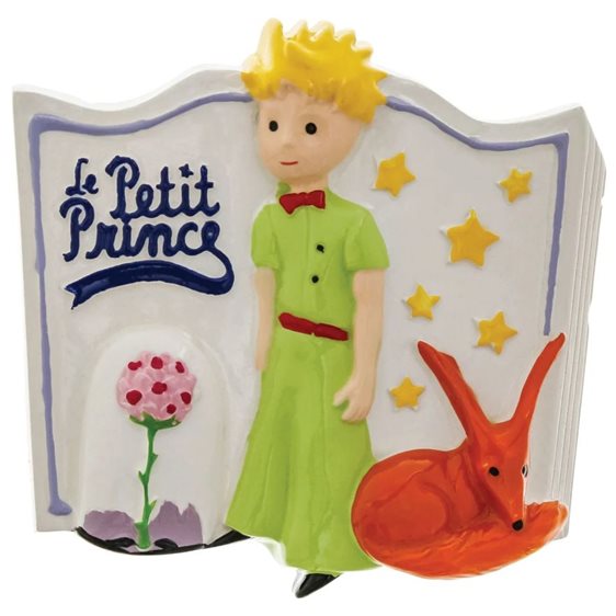Enesco Μαγνητάκι με Πήλινο Διακοσμητικό Le Petit Prince Livre Rose Et Renard