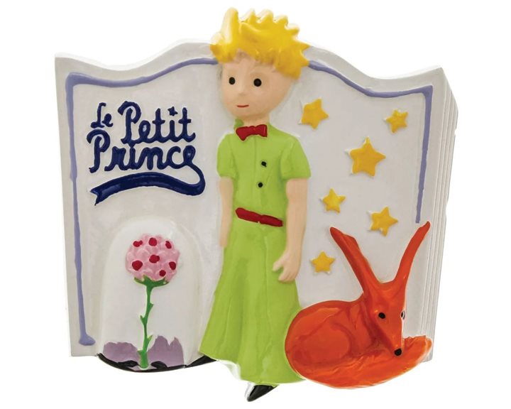 Enesco Μαγνητάκι με Πήλινο Διακοσμητικό Le Petit Prince Livre Rose Et Renard