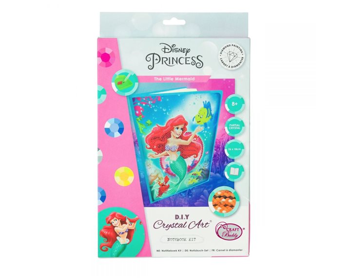 Craft Buddy Notebook Crystal Art The Little Mermaid (CANJ-DNY601)