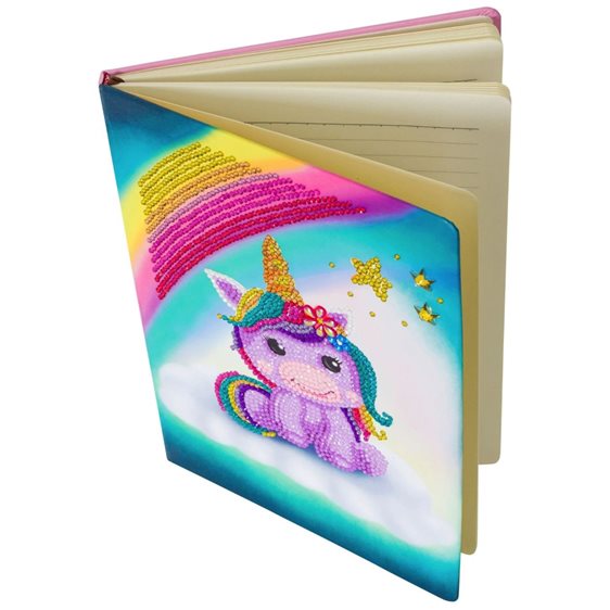Craft Buddy Notebook Crystal Art Unicorn Smile (CANJ-3)