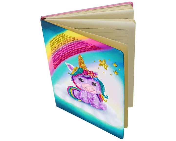 Craft Buddy Notebook Crystal Art Unicorn Smile (CANJ-3)