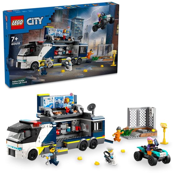 Lego City Αστυνομικό Φορτηγό Με Κινητό Εγκληματολογικό Εργαστήριο 60418