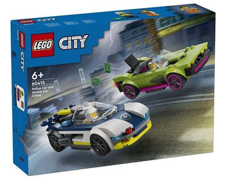 Lego City Κυνηγητό Αυτοκινήτου Αστυνομίας Και Muscle Car 60415