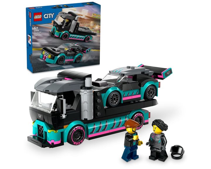 Lego City Αγωνιστικό Αυτοκίνητο Και Μεταφορικό Αυτοκινήτων 60406