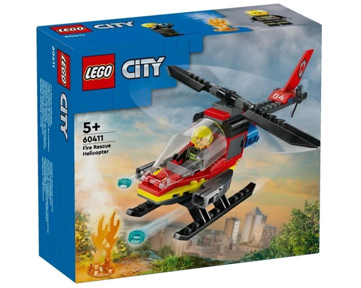 LEGO City Πυροσβεστικό Ελικόπτερο Διάσωσης 60411