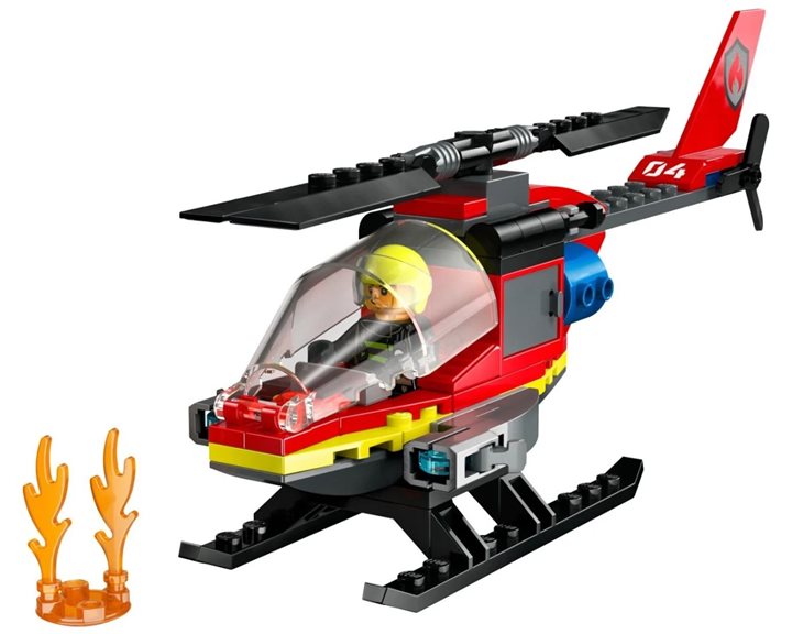 LEGO City Πυροσβεστικό Ελικόπτερο Διάσωσης 60411