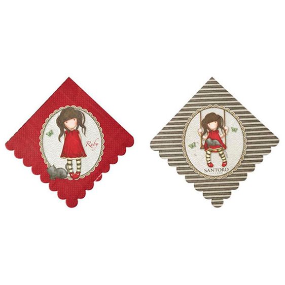 Χαρτοπετσέτες Santoro Gorjuss Ruby 8τμχ. BR52391