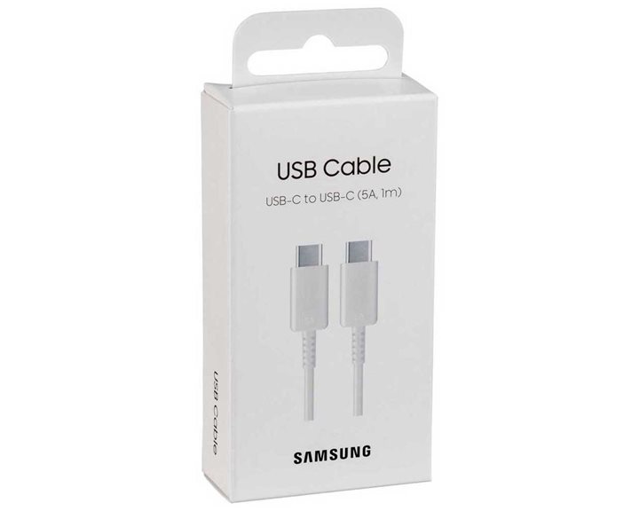 Samsung Datacable USB-C to USB-C 1m 5Α  White Blister