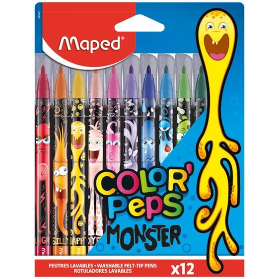 Μαρκαδόροι Maped Monster Jungle 12τμχ 845400