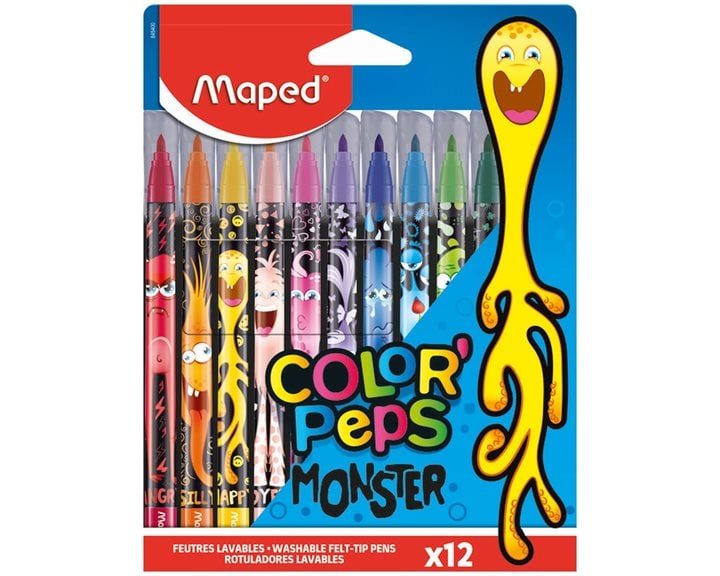 Μαρκαδόροι Maped Monster Jungle 12τμχ 845400