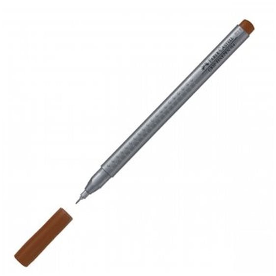 Μαρκαδόρος Faber-Castell Grip Finepen 0.4 Καφέ