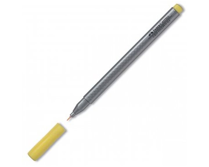Μαρκαδόρος Faber-Castell Grip Finepen 0.4 Κίτρινο Σκούρο