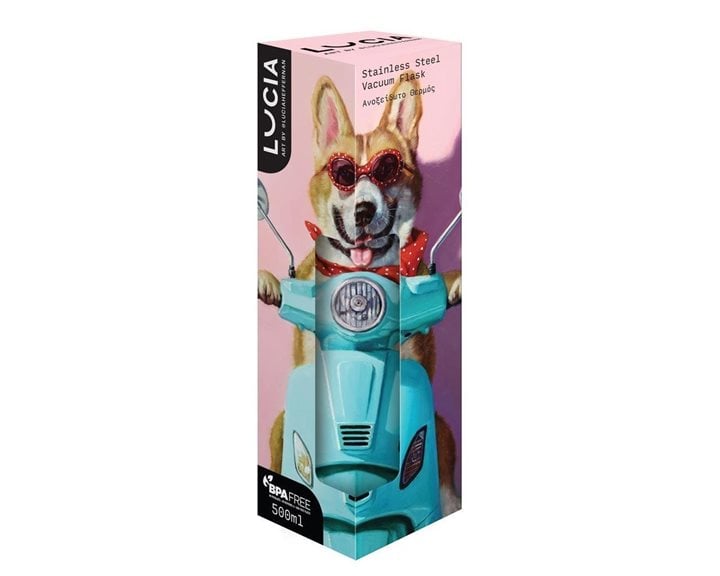 Παγούρι Θερμός Ανοιξείδωτο 500ml Lucia Dog 470052