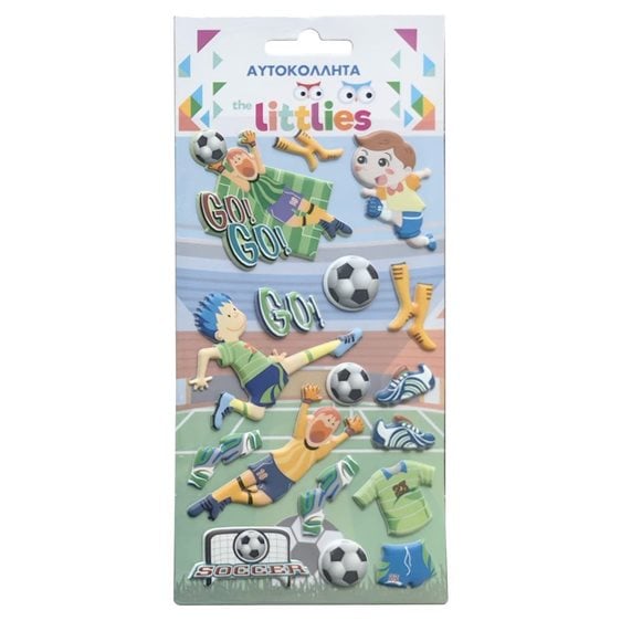 Αυτοκόλλητα Puffy The Littles Football  10x22cm 000647000
