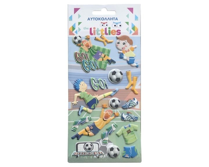 Αυτοκόλλητα Puffy The Littles Football  10x22cm 000647000