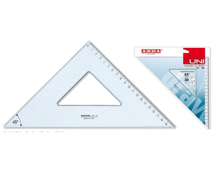 Τρίγωνο ARDA 25cm 45 Μοιρών 28725SS 74900