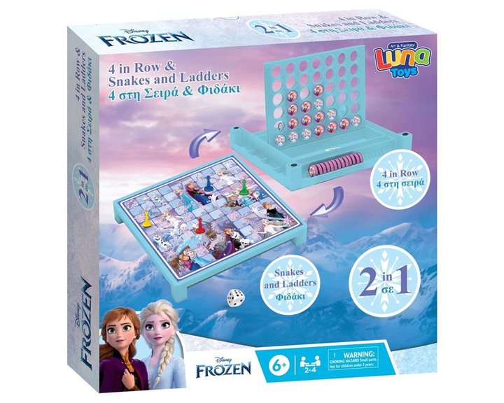 Επιτραπέζιο Παιχνίδι 4 Στην Σειρά & Φιδάκι Frozen 29x29x6εκ 000564122