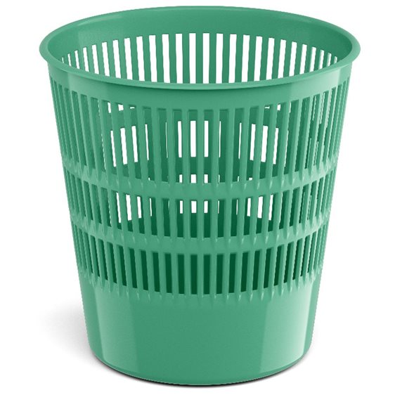 Latticed wastebasket ErichKrause® Powder, 12l, olive