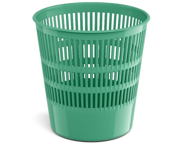 Latticed wastebasket ErichKrause® Powder, 12l, olive