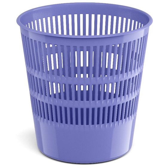 Latticed wastebasket ErichKrause® Pastel, 12l, violet