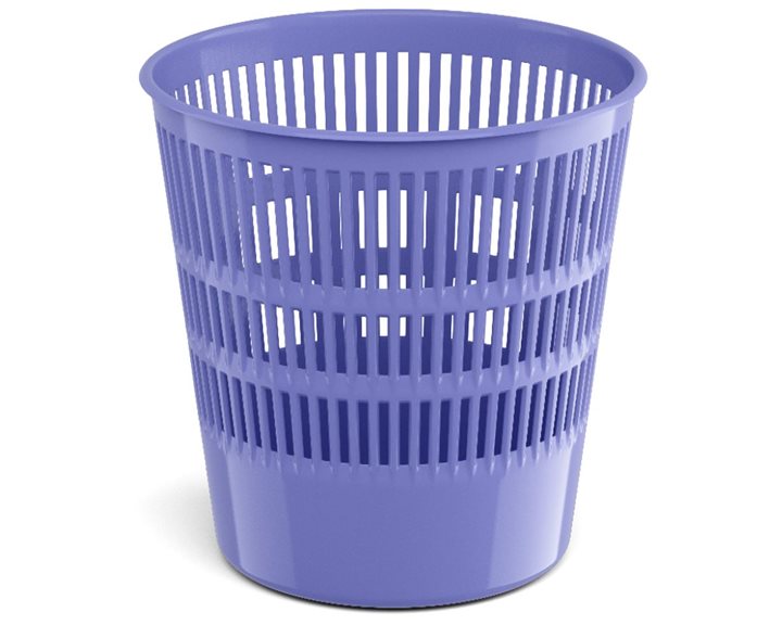 Latticed wastebasket ErichKrause® Pastel, 12l, violet