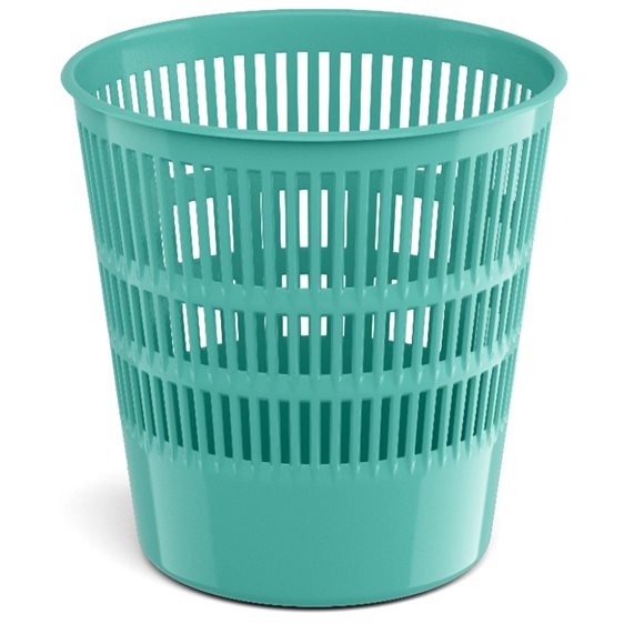 Latticed wastebasket ErichKrause® Pastel Mint, 12l, mint