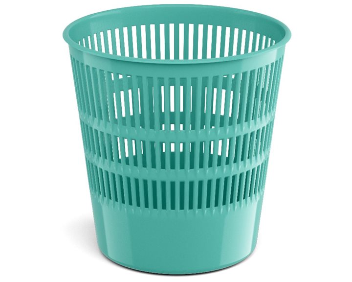 Latticed wastebasket ErichKrause® Pastel Mint, 12l, mint