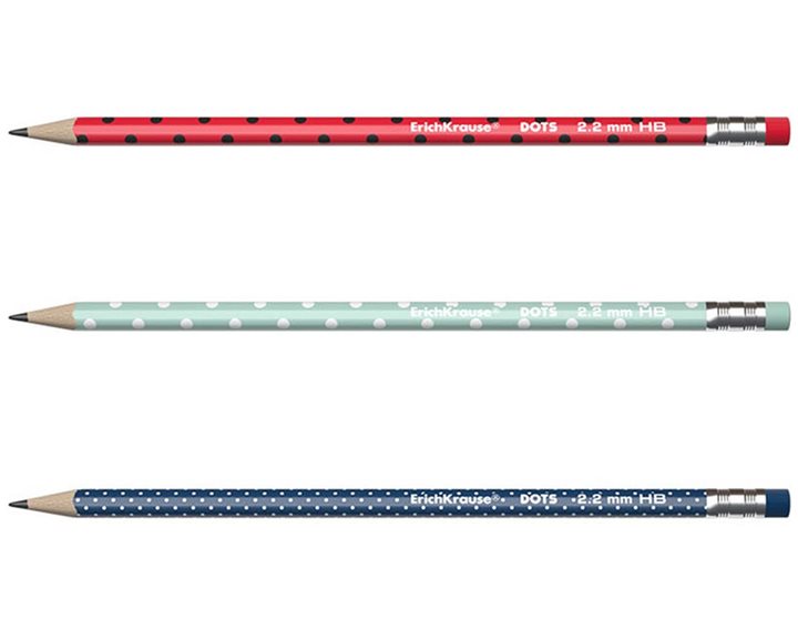 Μολύβι με Γόμα Erichkrause Dots HB 2.2mm 56009