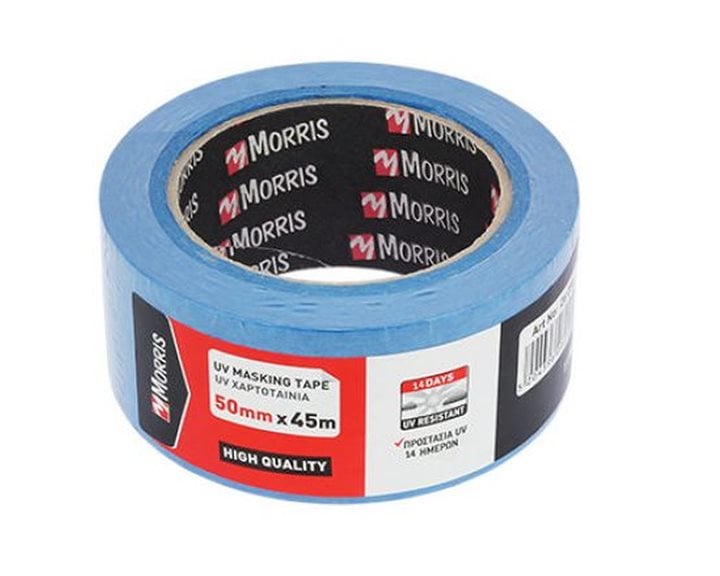 Χαρτοταινία Morris UV Masking Tape Μπλε 50mm x 45m