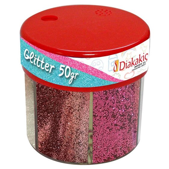 Glitter Σκόνη 6 χρώματα Παλ 50gr The Littlies