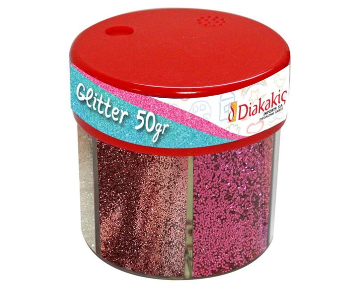 Glitter Σκόνη 6 χρώματα Παλ 50gr The Littlies