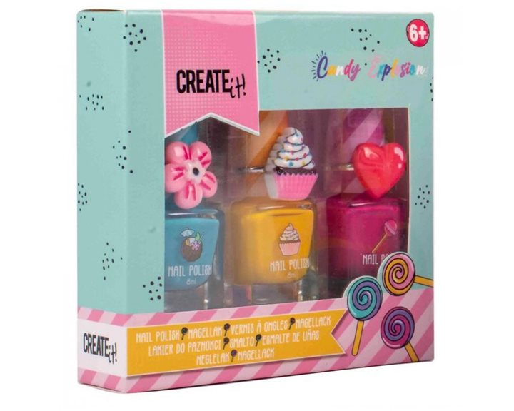 Creatit! Candy Can Lip Gloss Marshmallow (χ2), Watermelon (χ1) Donut (x2)