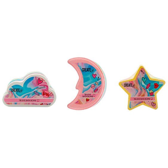 Creatit! Bath Bombs Tie-Dye Passion Fruits Scented 110g