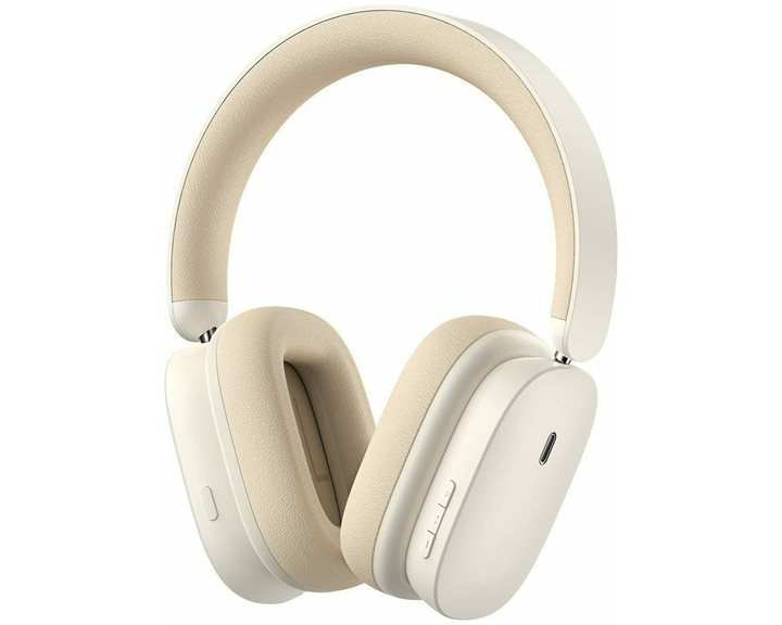 Baseus Bowie H1 Wireless headphones Bluetooth 5.2, ANC White (NGTW230202) (BASNGTW230202)