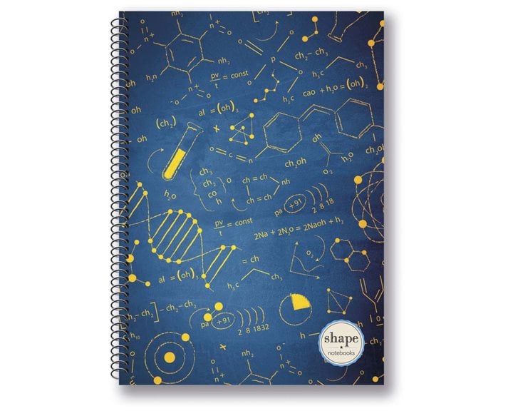 Τετράδιο Σπιράλ 17x25 Shape Science 4Θεμ.120φ.