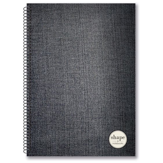 Τετράδιο Σπιράλ 17x25 Shape Fabrics 3Θεμ.90φ.