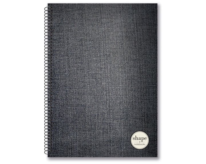 Τετράδιο Σπιράλ 17x25 Shape Fabrics 3Θεμ.90φ.