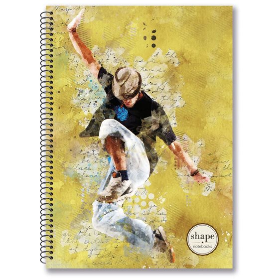 Τετράδιο Σπιράλ 17x25 Shape Dance 3Θεμ.90φ.