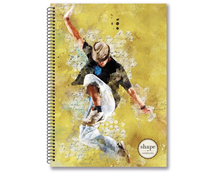 Τετράδιο Σπιράλ 17x25 Shape Dance 3Θεμ.90φ.